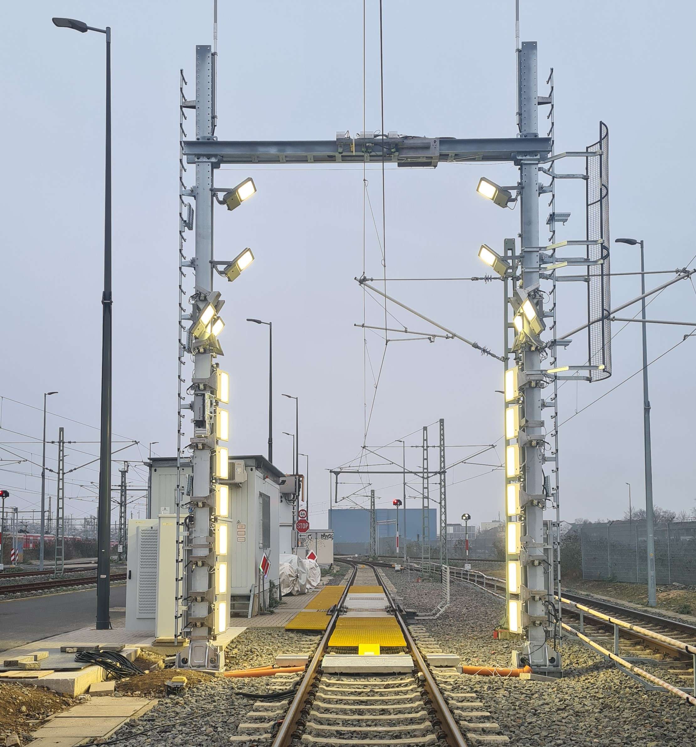 rail to the maintenance plant