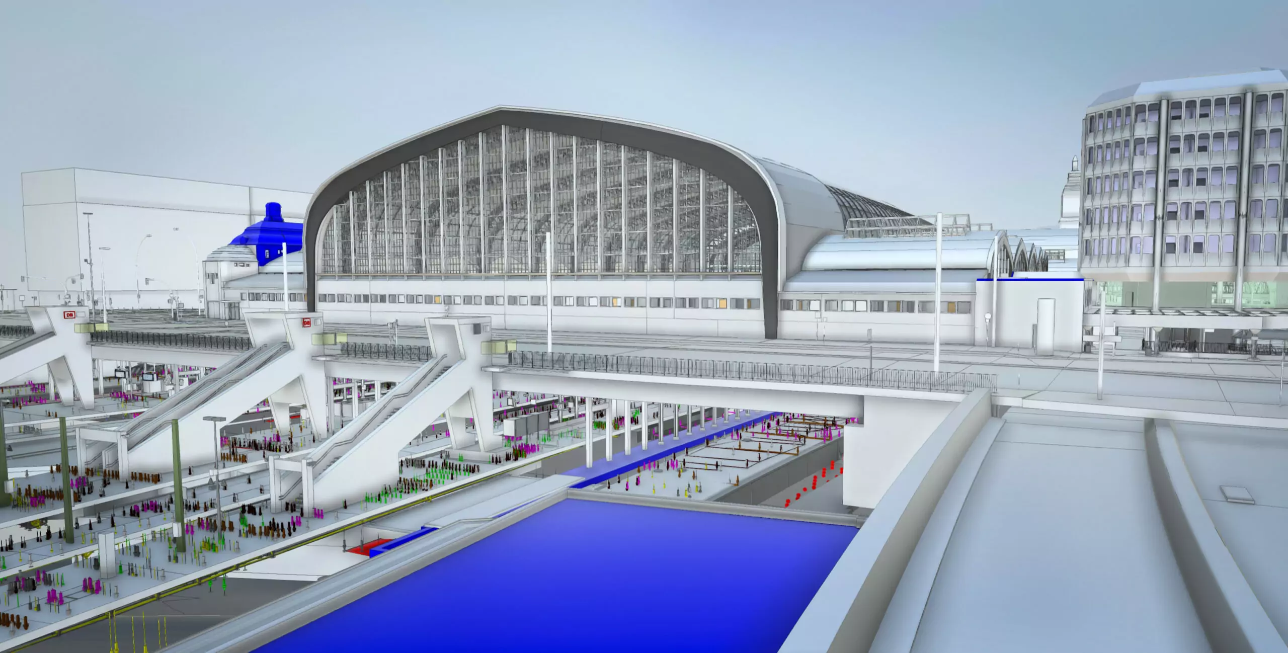 Building Information Modeling - Visualitzation of a train station